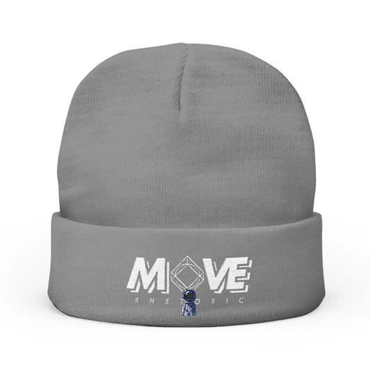 Embroidered Knit Beanie – MOVE Rhetoric