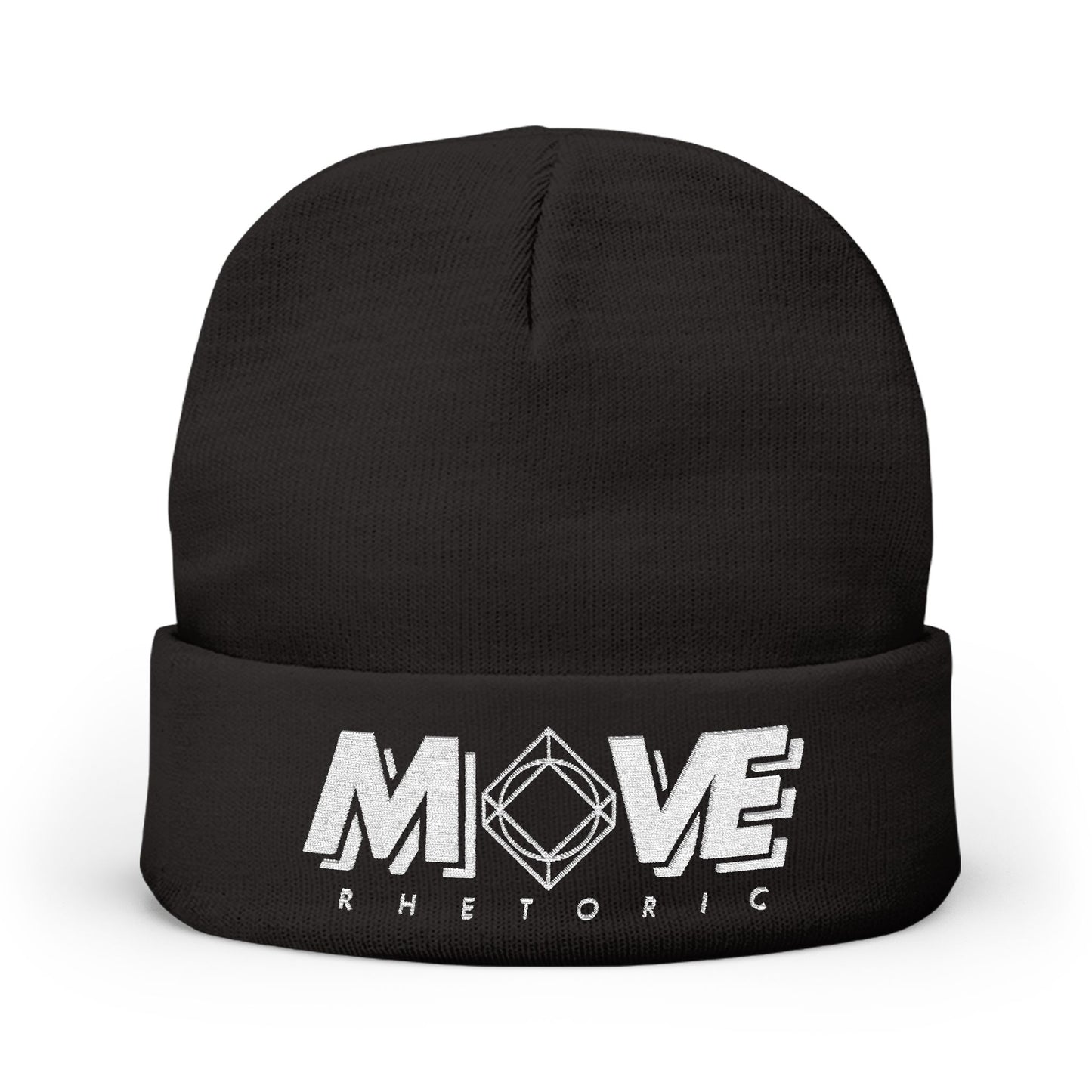 Embroidered Knit Beanie – MOVE Rhetoric