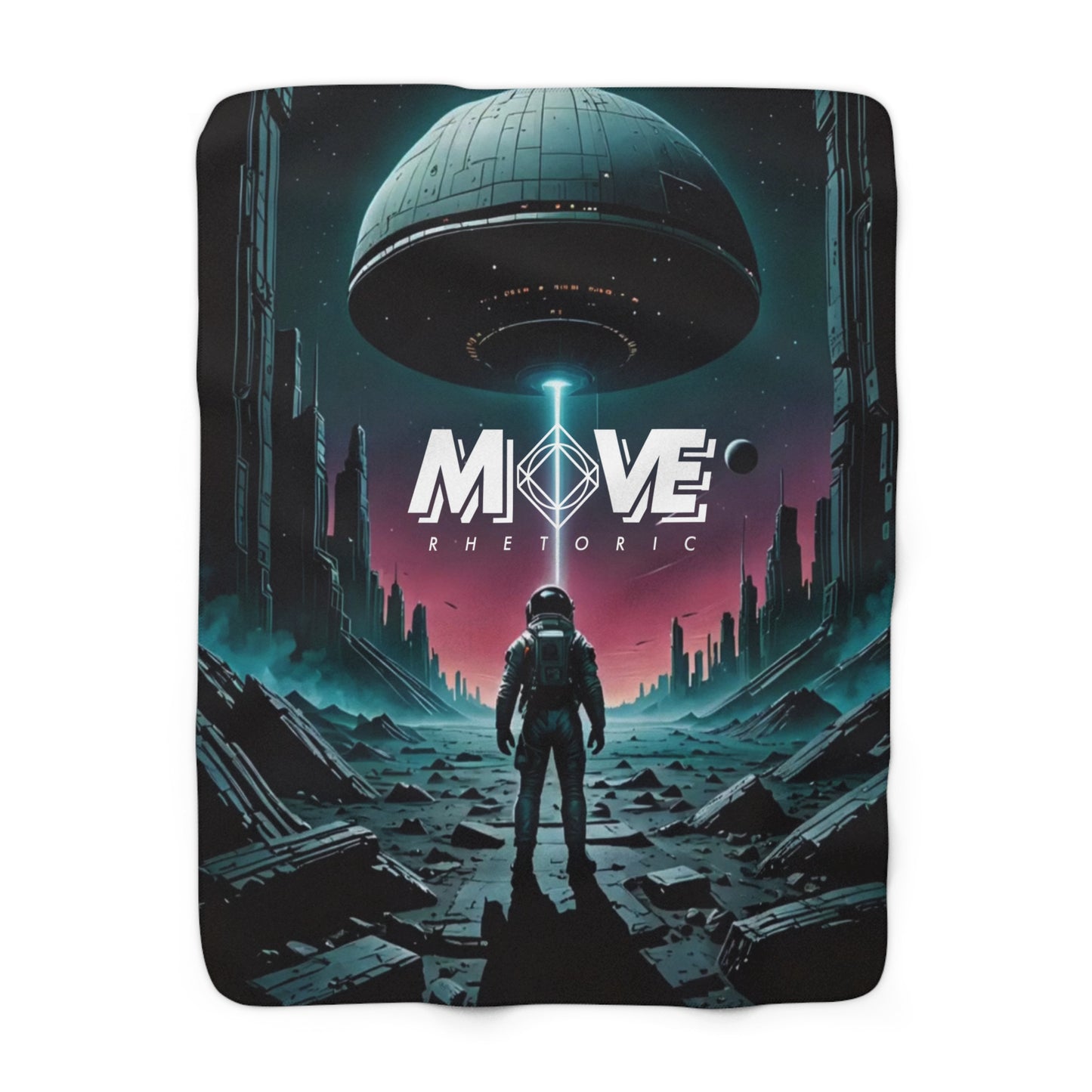 The Wanderer -  Sherpa Fleece Blanket - MOVE Rhetoric Design for Comfort Lovers