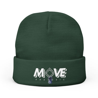 Embroidered Knit Beanie – MOVE Rhetoric