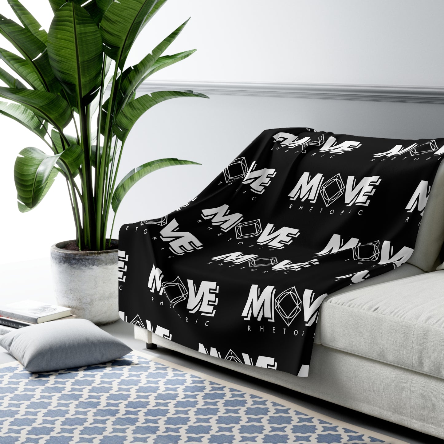 Cozy Sherpa Fleece Blanket - MOVE Rhetoric Design for Comfort Lovers