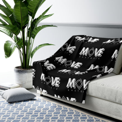 Cozy Sherpa Fleece Blanket - MOVE Rhetoric Design for Comfort Lovers