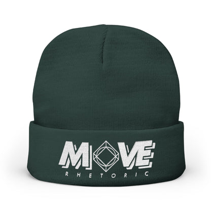 Embroidered Knit Beanie – MOVE Rhetoric
