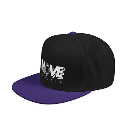 MOVE Rhetoric Embroidered Snapback Hat — "Making Our Voices Elevate Rhetoric" Logo