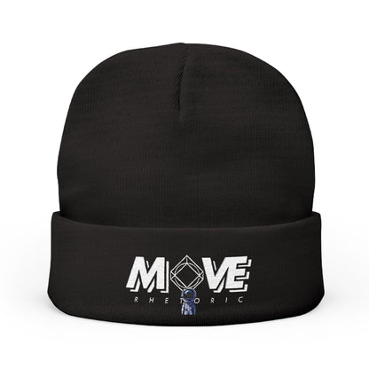 Embroidered Knit Beanie – MOVE Rhetoric