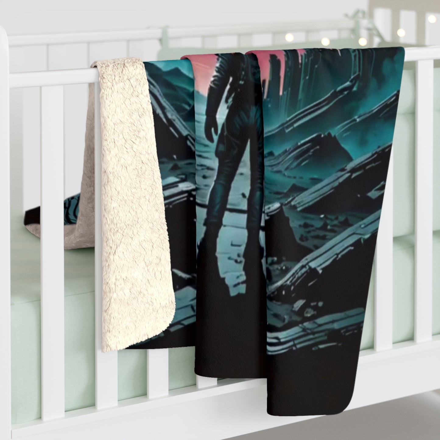 The Wanderer -  Sherpa Fleece Blanket - MOVE Rhetoric Design for Comfort Lovers