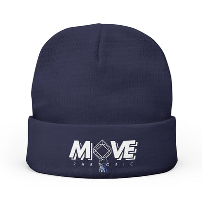 Embroidered Knit Beanie – MOVE Rhetoric