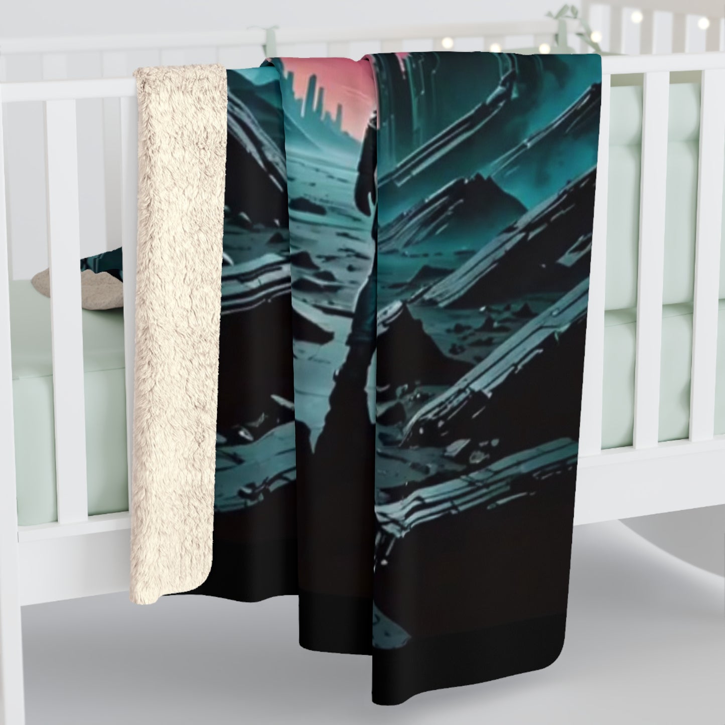 The Wanderer -  Sherpa Fleece Blanket - MOVE Rhetoric Design for Comfort Lovers