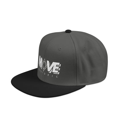 MOVE Rhetoric Embroidered Snapback Hat — "Making Our Voices Elevate Rhetoric" Logo