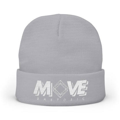 Embroidered Knit Beanie – MOVE Rhetoric
