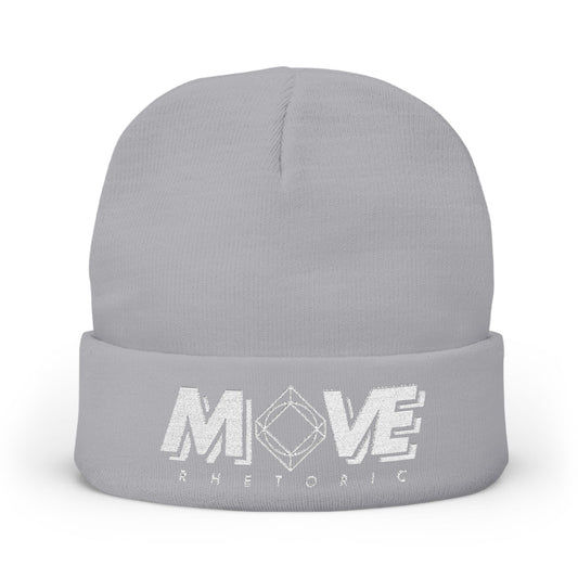 Embroidered Knit Beanie – MOVE Rhetoric