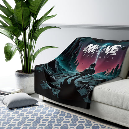 The Wanderer -  Sherpa Fleece Blanket - MOVE Rhetoric Design for Comfort Lovers