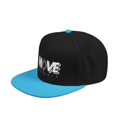 MOVE Rhetoric Embroidered Snapback Hat — "Making Our Voices Elevate Rhetoric" Logo