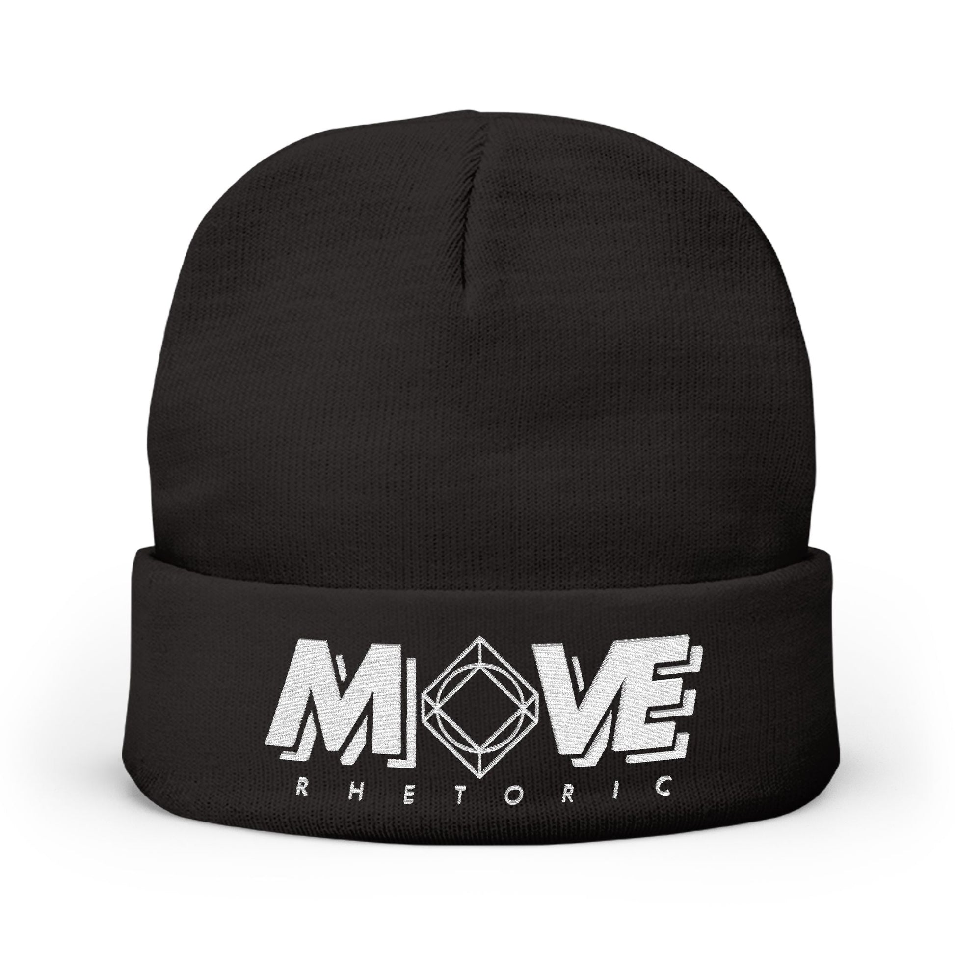 MOVE Merch | MOVE Rhetoric Embroidered Beanie Black One size