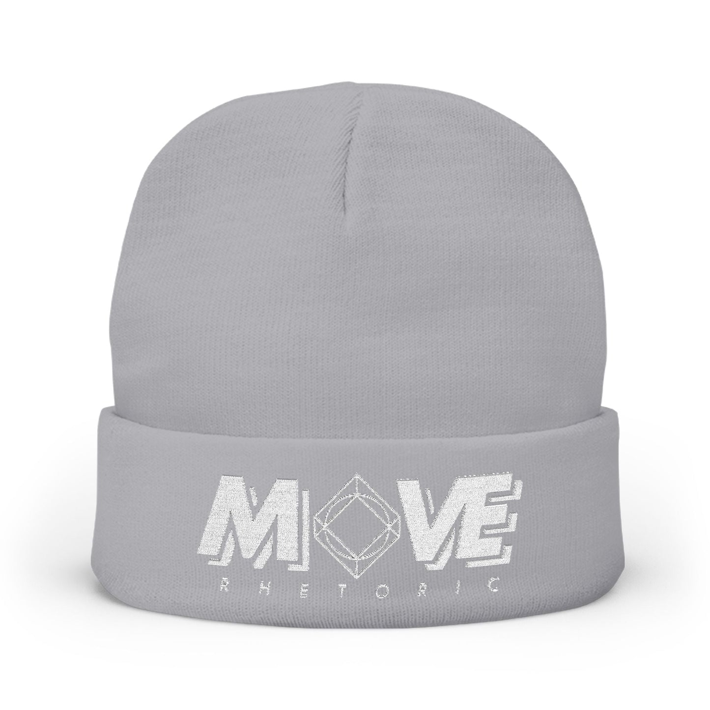 MOVE Merch | MOVE Rhetoric Embroidered Beanie Gray One size