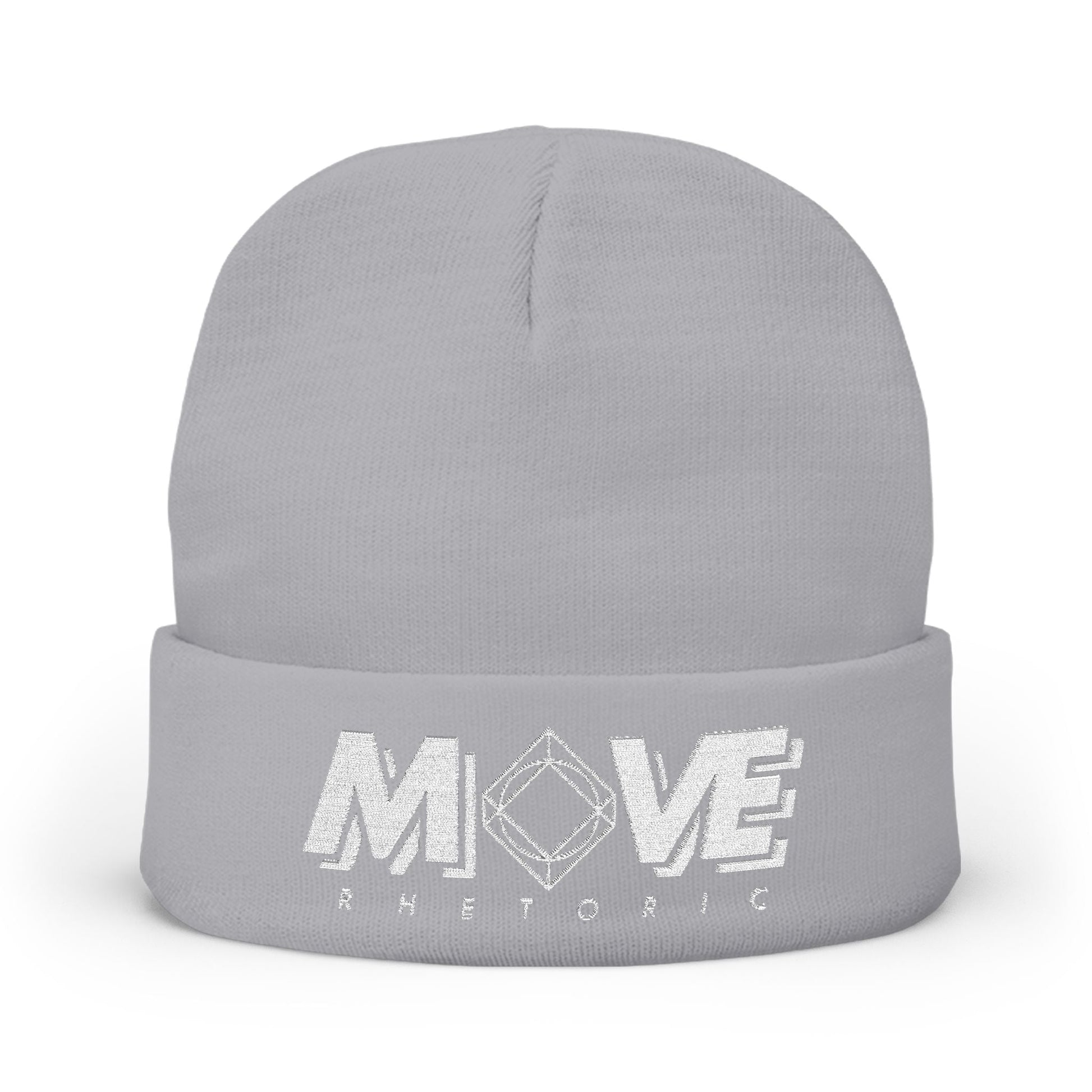 MOVE Merch | MOVE Rhetoric Embroidered Beanie Gray One size