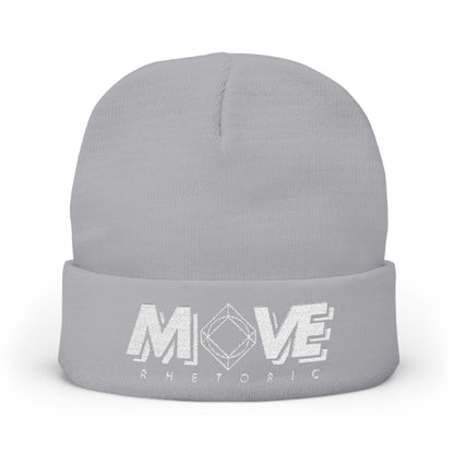 MOVE Merch | MOVE Rhetoric Embroidered Beanie Gray One size