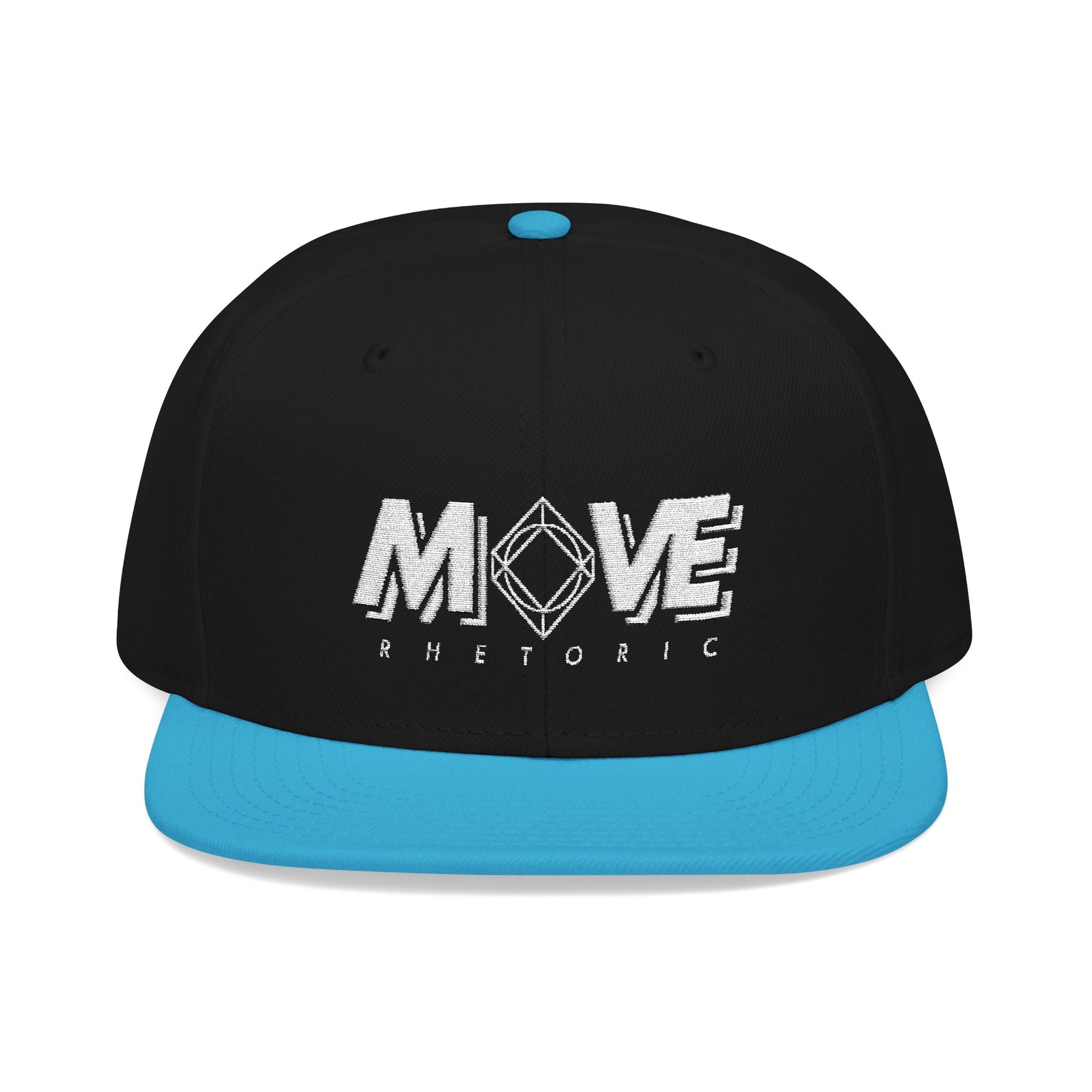 MOVE Rhetoric | MOVE Rhetoric Embroidered Snapback One size Aqua blue Black Black