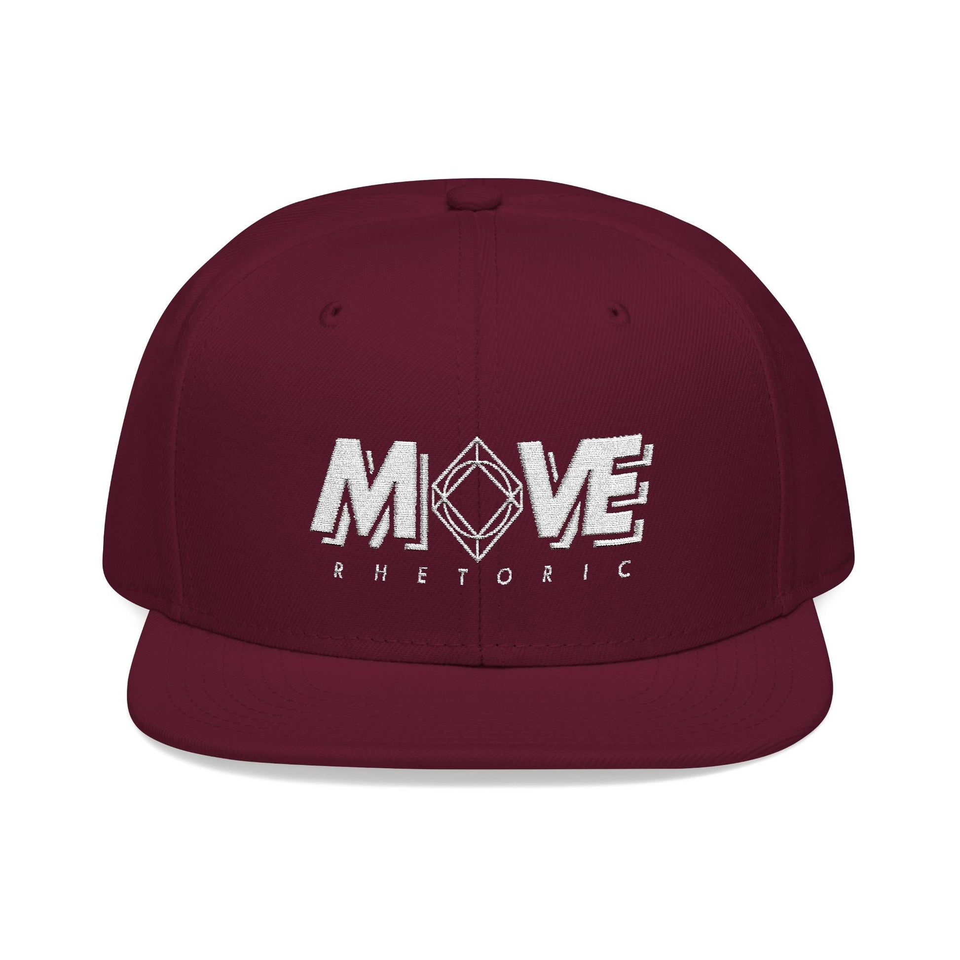 MOVE Rhetoric | MOVE Rhetoric Embroidered Snapback One size Burgundy Maroon